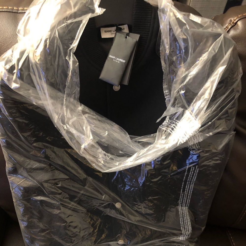 SAINT LAURENT Heaven varsity bomber